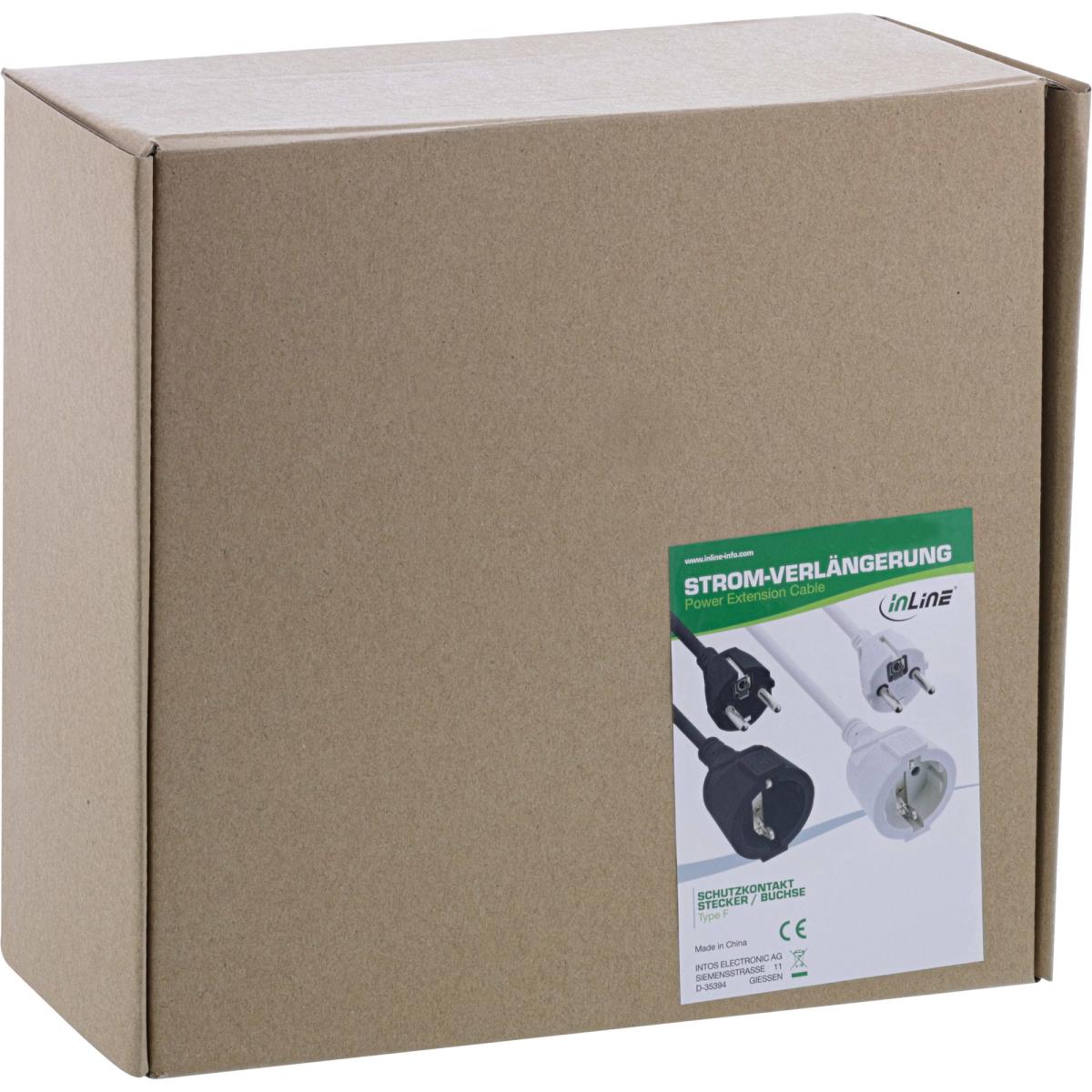 EU Product - - Schutzkontakt-Verl�ngerung ST / BU, schwarz, 10m thumbnail