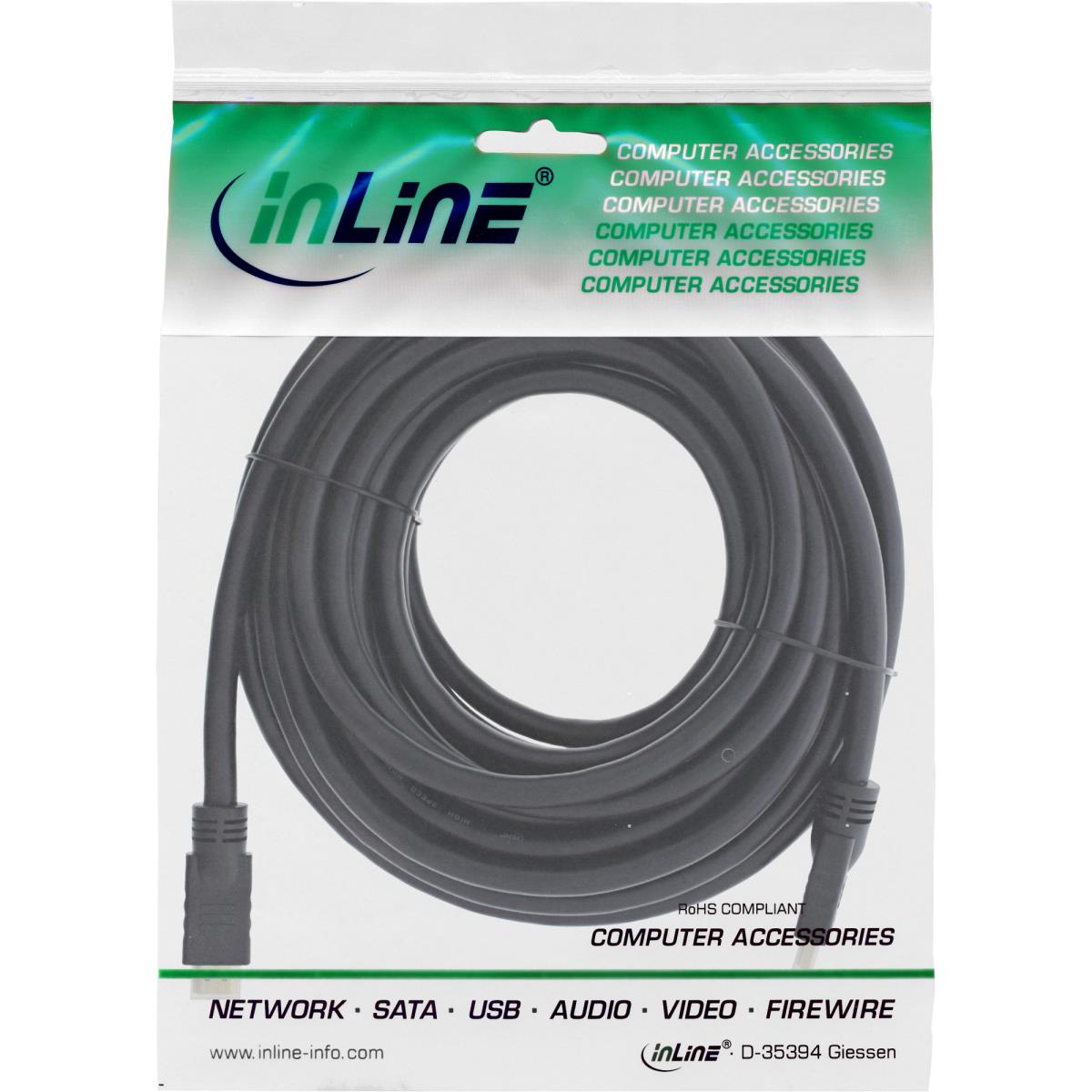 EU Product - - HDMI Kabel, HDMI-High Speed mit Ethernet, Premium, 4K2K, Stecker / Stecker, schwarz / gold, 10m thumbnail
