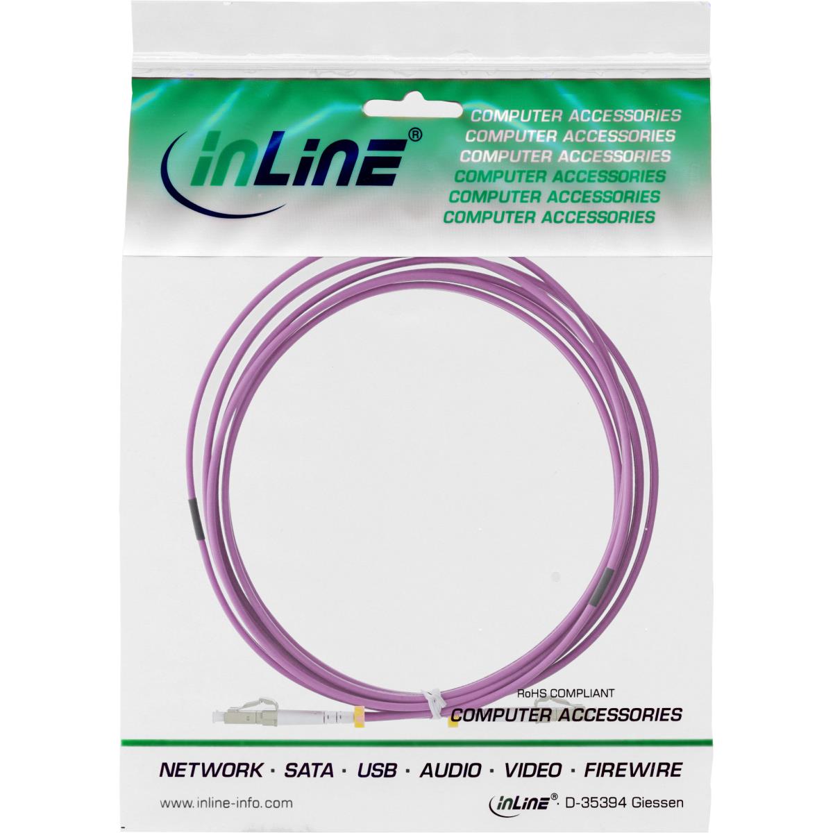 EU Product - - LWL Duplex Kabel, LC/LC, 50/125�m, OM4, 25m thumbnail
