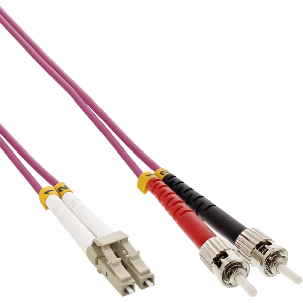 EU Product - - LWL Duplex Kabel, LC/ST, 50/125�m, OM4, 0,5m thumbnail