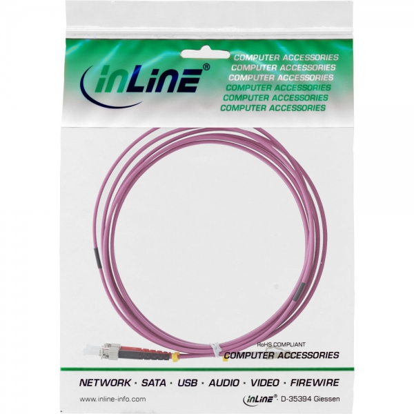 EU Product - - LWL Duplex Kabel, LC/ST, 50/125�m, OM4, 0,5m thumbnail