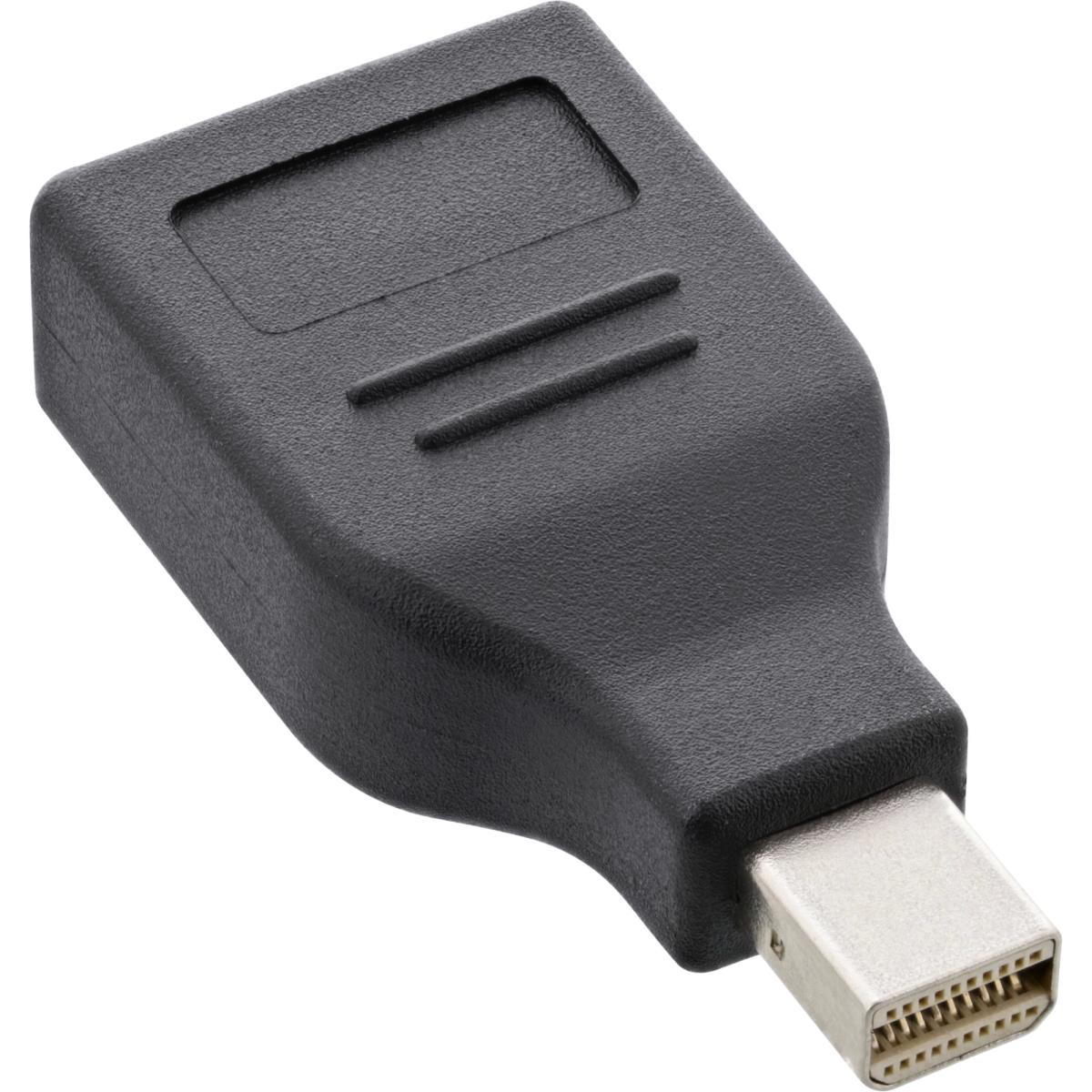 EU Product - - DisplayPort Adapter, mini DisplayPort Stecker auf DisplayPort Buchse, 4K/60Hz, schwarz thumbnail