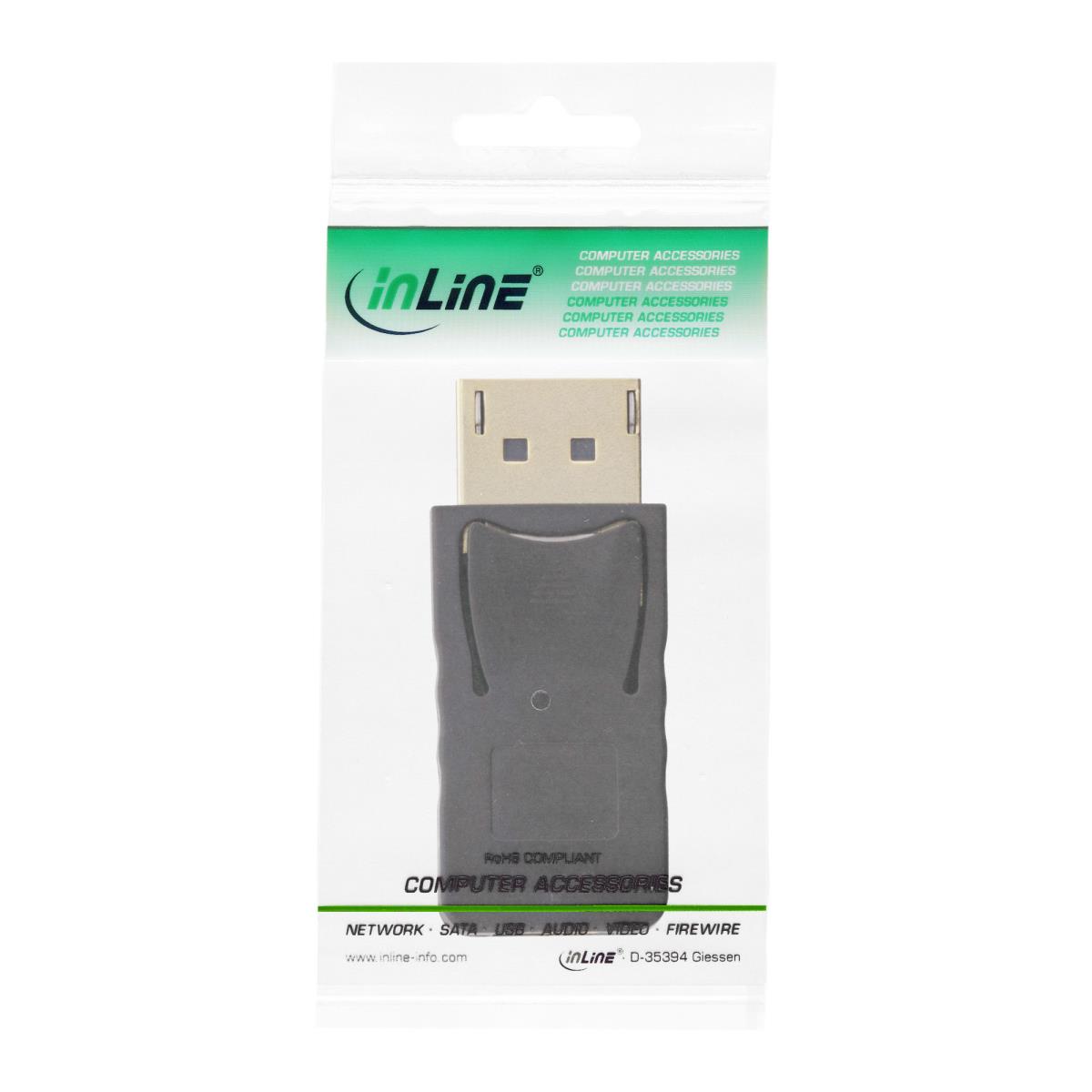 EU Product - - DisplayPort Adapter, DisplayPort Stecker auf mini DisplayPort Buchse, 4K/60Hz, schwarz/gold thumbnail