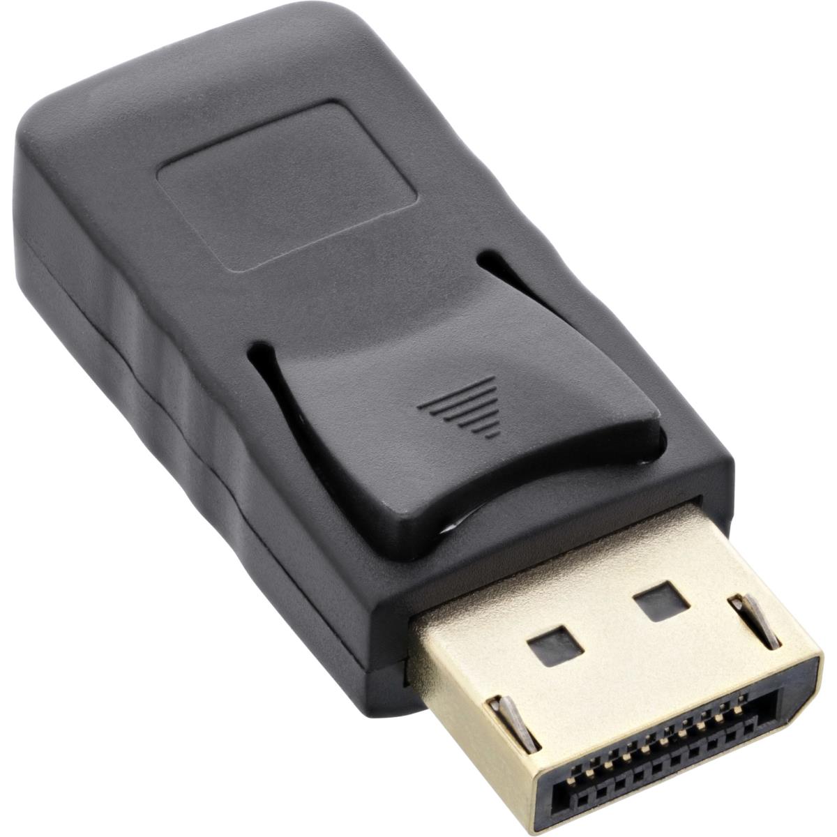 EU Product - - DisplayPort Adapter, DisplayPort Stecker auf mini DisplayPort Buchse, 4K/60Hz, schwarz/gold thumbnail