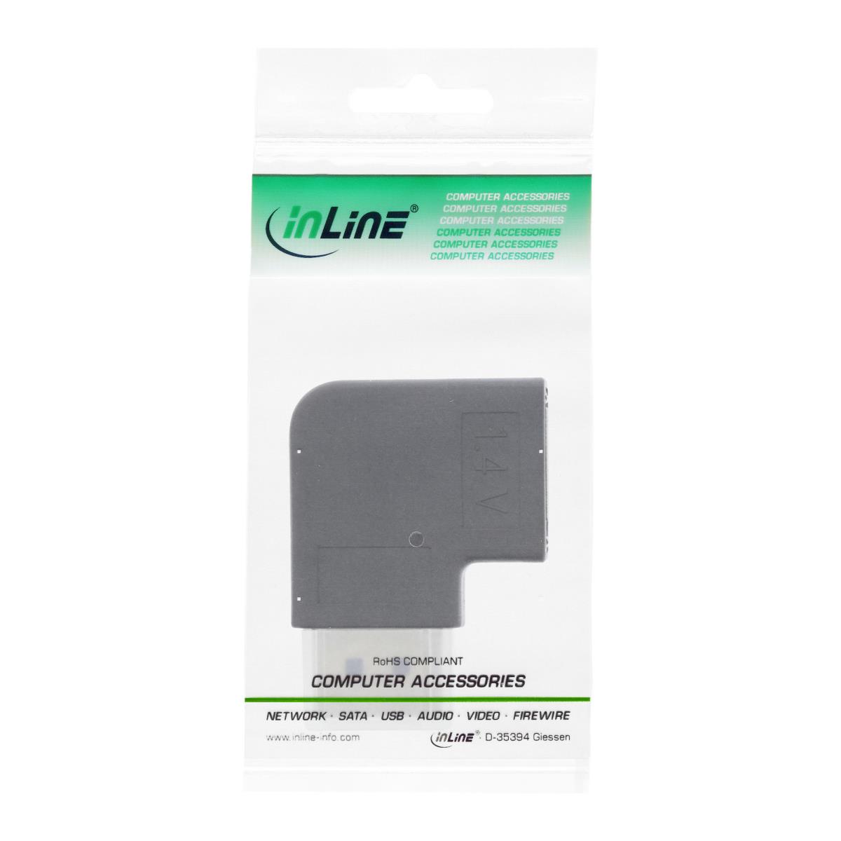 EU Product - - DisplayPort Adapter, DisplayPort Stecker / Buchse links gewinkelt thumbnail