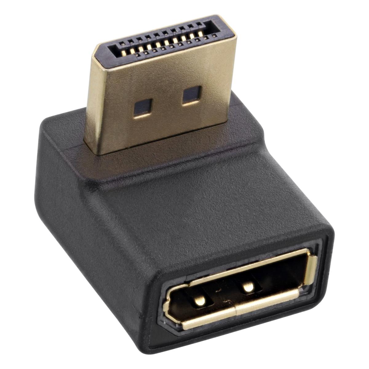 EU Product - - DisplayPort Adapter, DisplayPort Stecker / Buchse, nach oben gewinkelt thumbnail