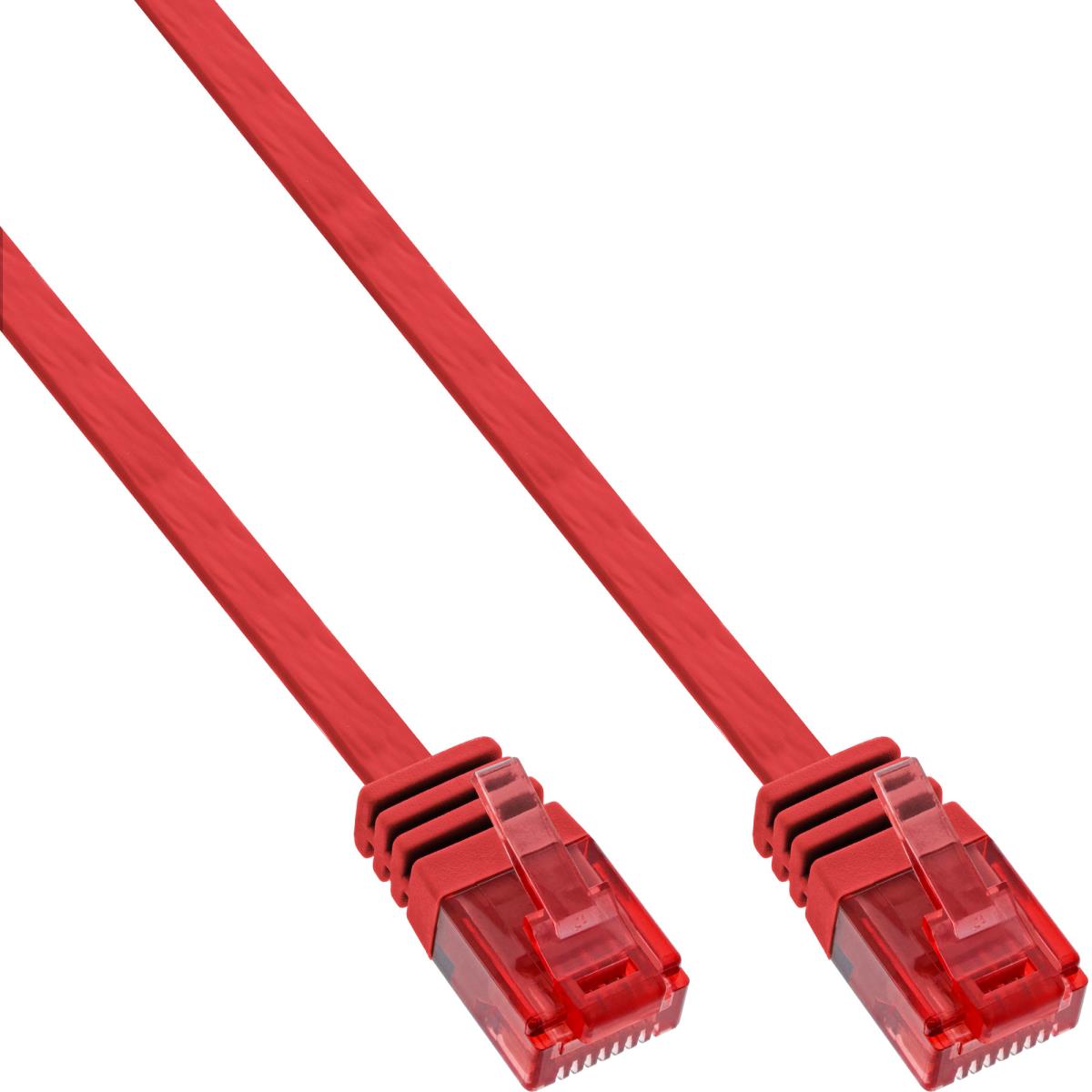 EU Product - - Patchkabel flach, U/UTP, Cat.6, rot, 5m thumbnail