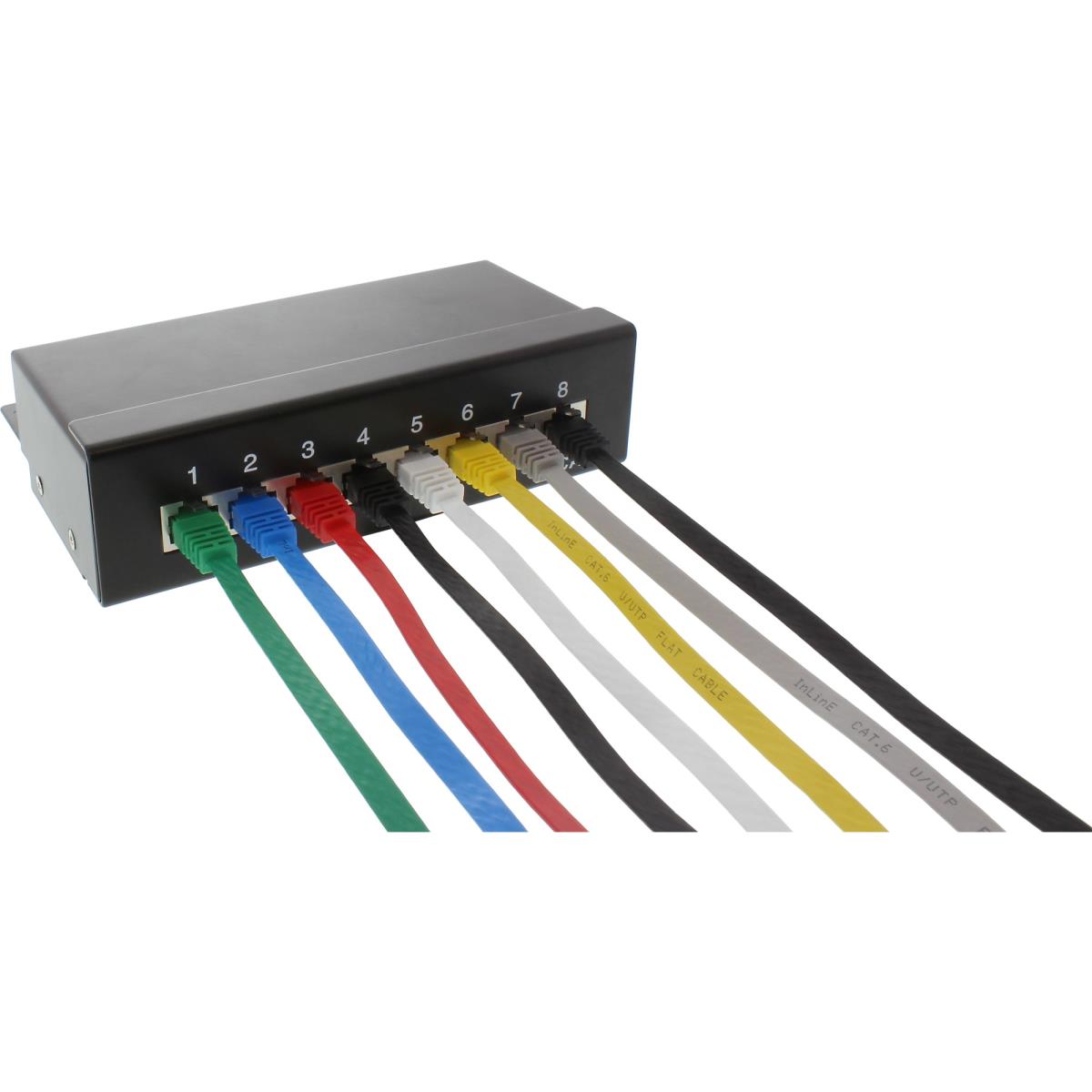 EU Product - - Patchkabel flach, U/UTP, Cat.6, rot, 5m thumbnail