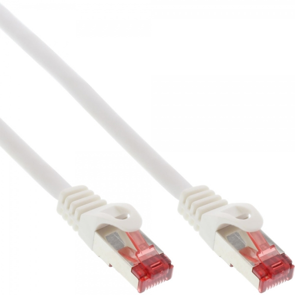 EU Product - - Patchkabel, S/FTP (PiMf), Cat.6, 250MHz, halogenfrei, Kupfer, wei�, 10m thumbnail