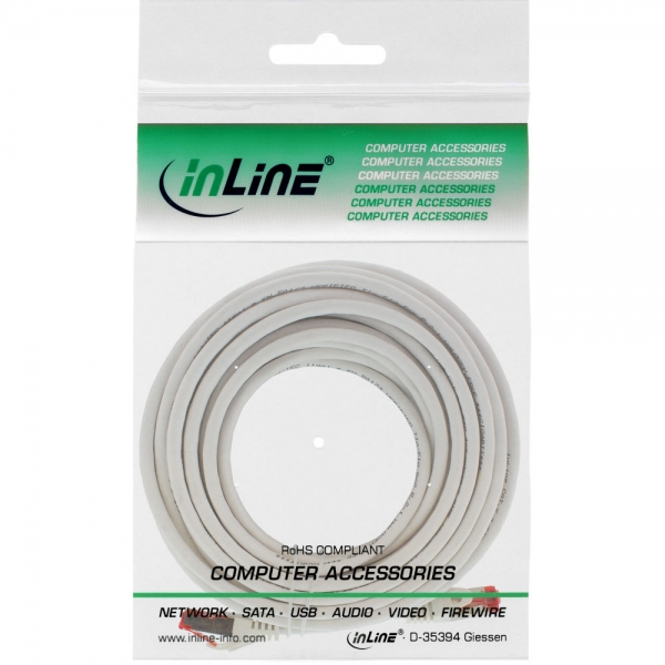 EU Product - - Patchkabel, S/FTP (PiMf), Cat.6, 250MHz, halogenfrei, Kupfer, wei�, 10m thumbnail