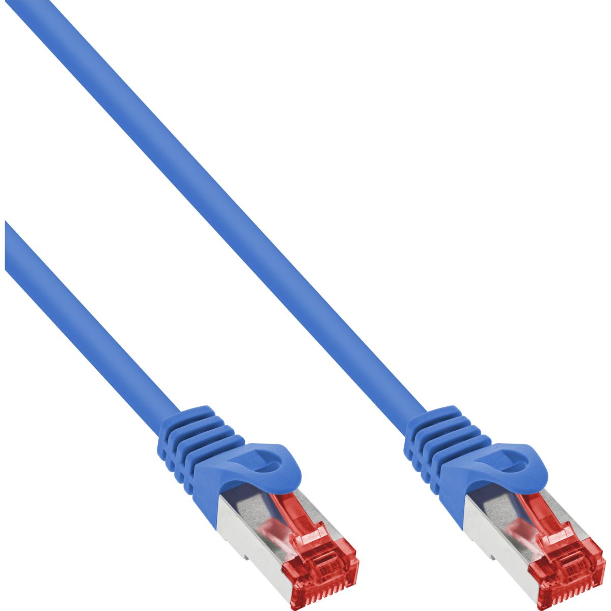 EU Product - - Patchkabel, S/FTP (PiMf), Cat.6, 250MHz, PVC, Kupfer, blau, 1m thumbnail
