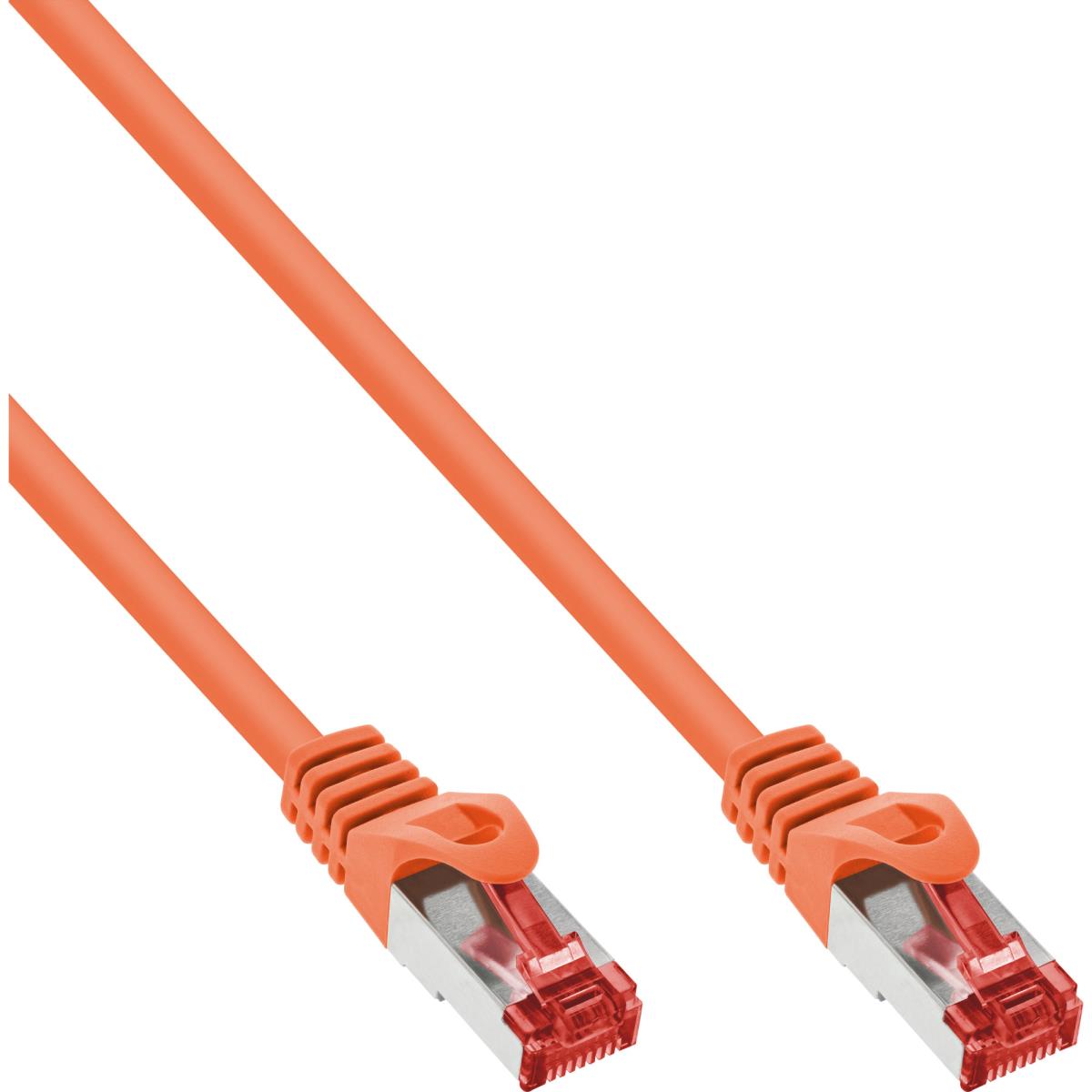 EU Product - - Patchkabel, S/FTP (PiMf), Cat.6, 250MHz, PVC, Kupfer, orange, 0,5m thumbnail