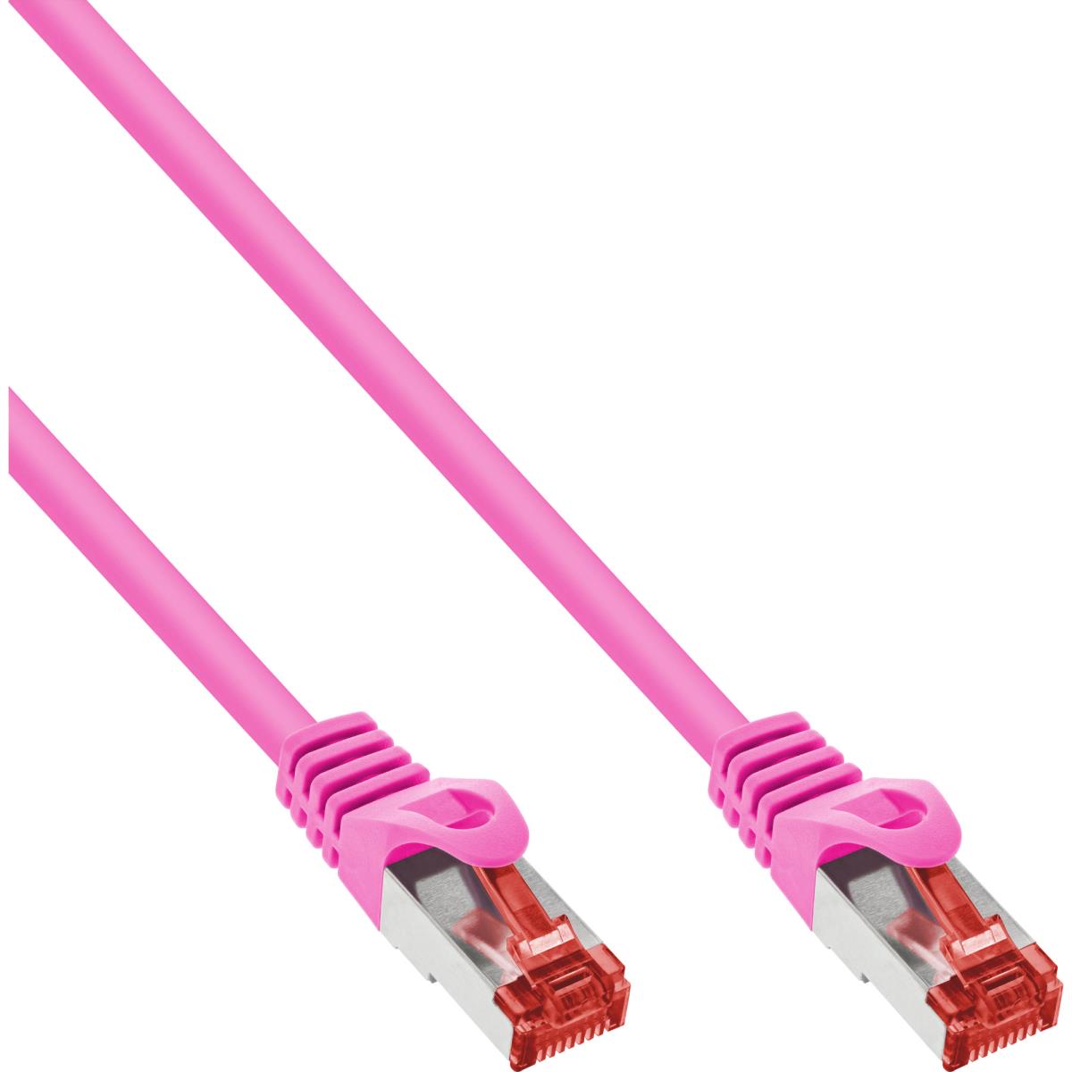 EU Product - - Patchkabel, S/FTP (PiMf), Cat.6, 250MHz, PVC, Kupfer, pink, 2m thumbnail