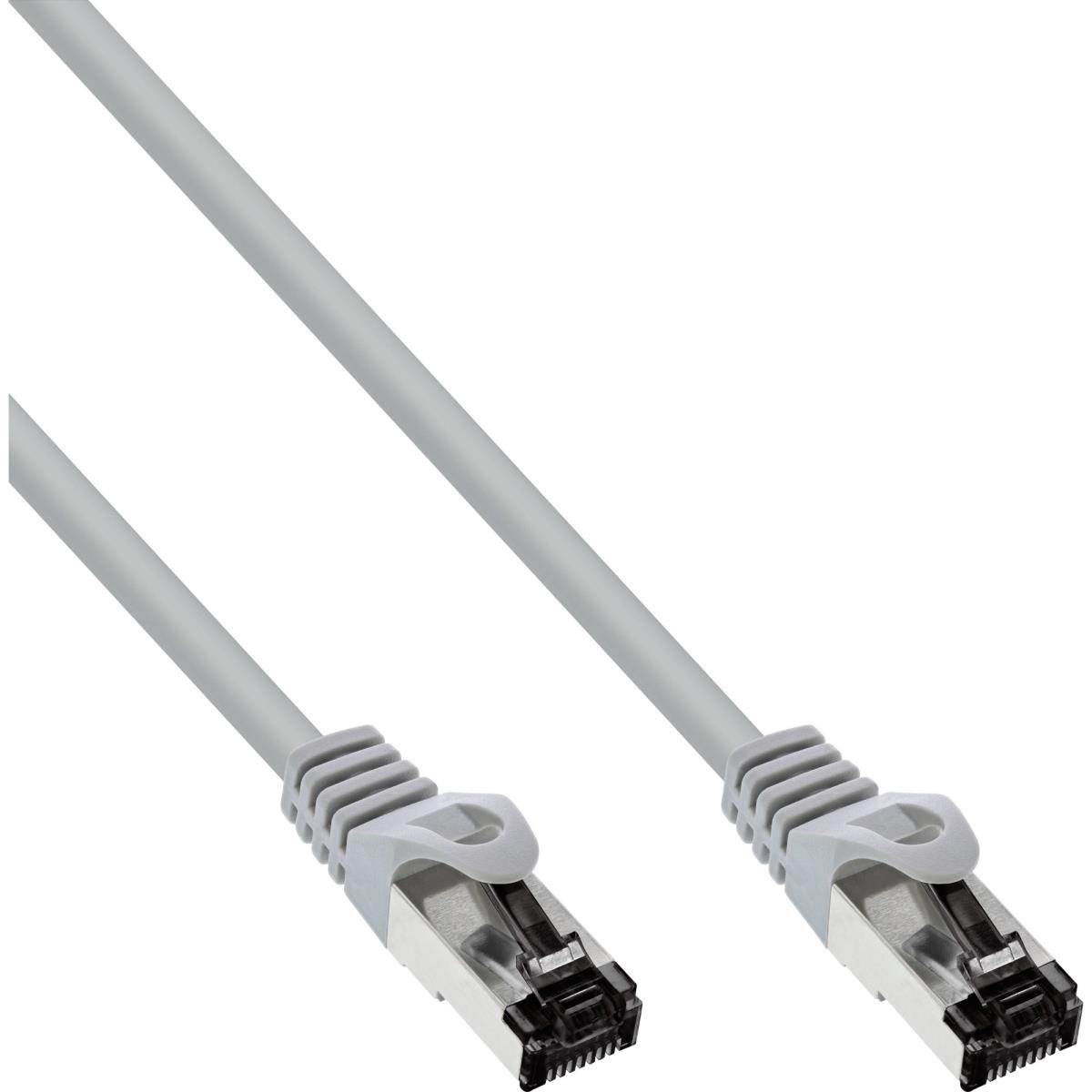 EU Product - - Patchkabel, S/FTP (PiMf), Cat.8.1, 2000MHz, halogenfrei, Kupfer, grau, 0,5m thumbnail