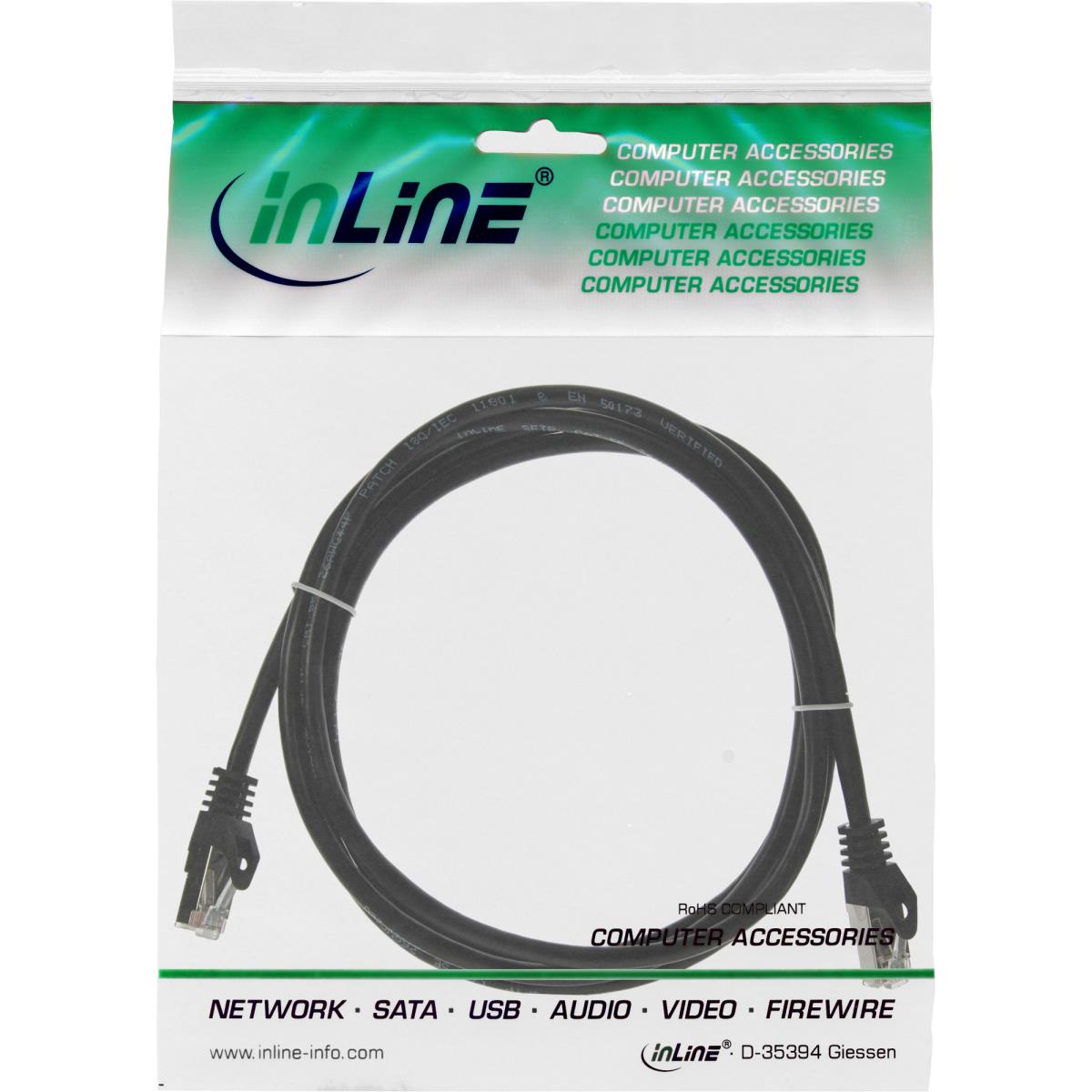EU Product - - Patchkabel, SF/UTP, Cat.5e, schwarz, 1,5m thumbnail