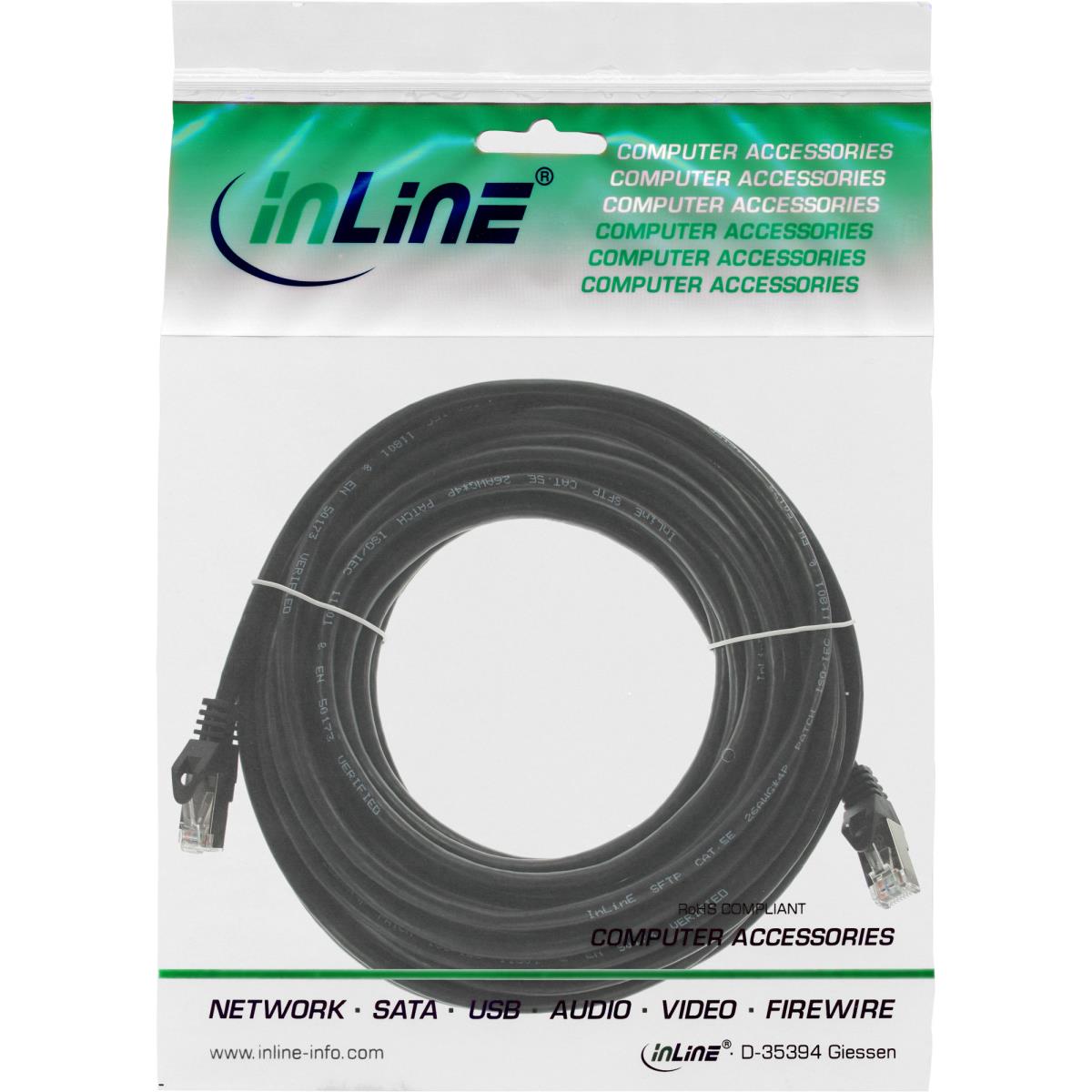 EU Product - - Patchkabel, SF/UTP, Cat.5e, schwarz, 25m thumbnail