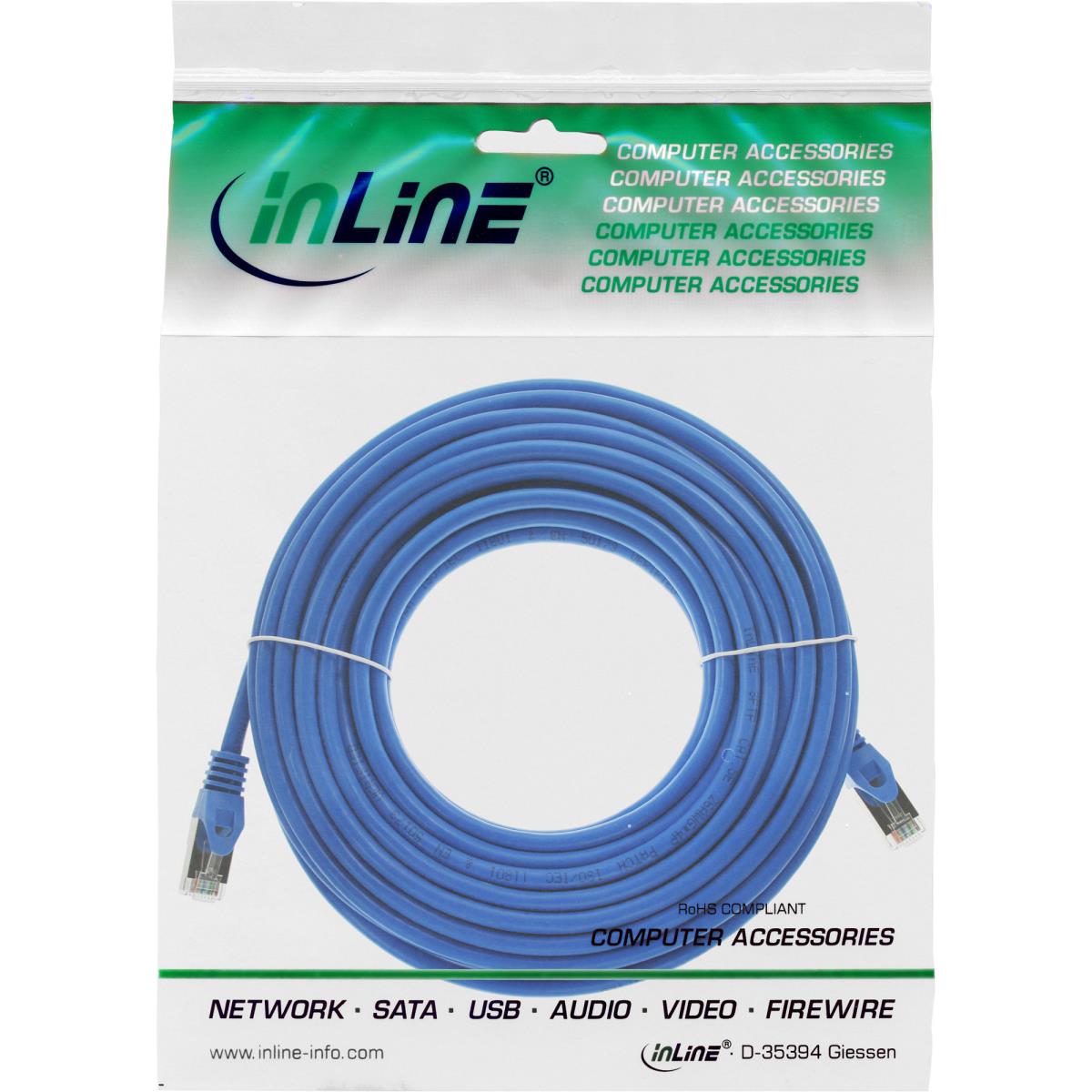 EU Product - - Patchkabel, SF/UTP, Cat.5e, blau, 7,5m thumbnail