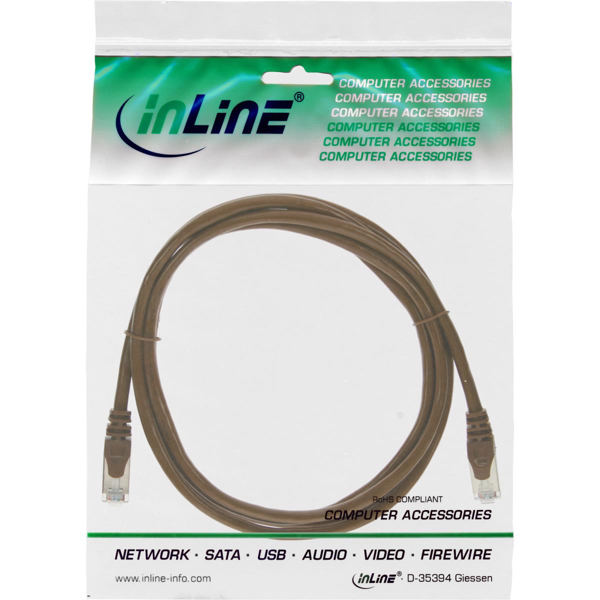 EU Product - - Patchkabel, SF/UTP, Cat.5e, braun, 2m thumbnail