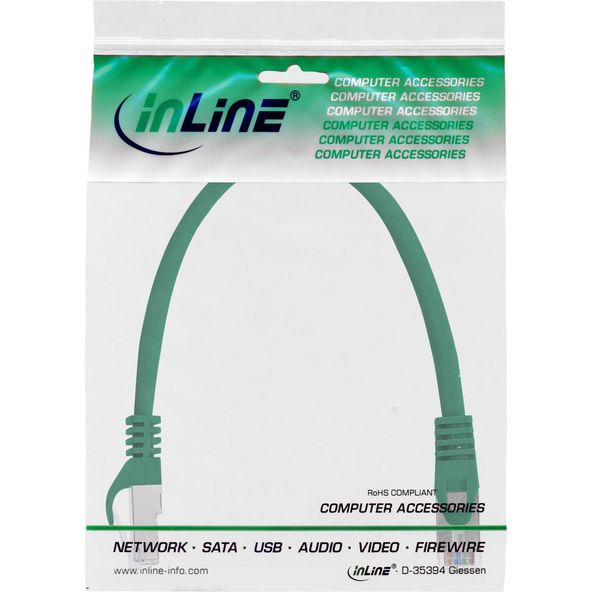 EU Product - - Patchkabel, SF/UTP, Cat.5e, gr�n, 0,25m thumbnail