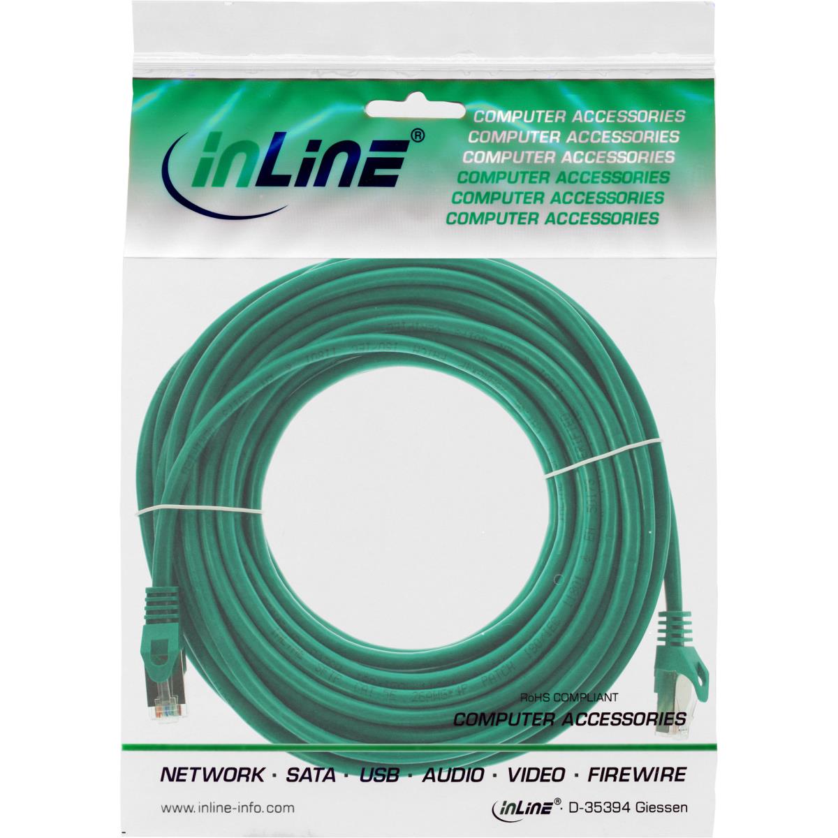 EU Product - - Patchkabel, SF/UTP, Cat.5e, gr�n, 15m thumbnail