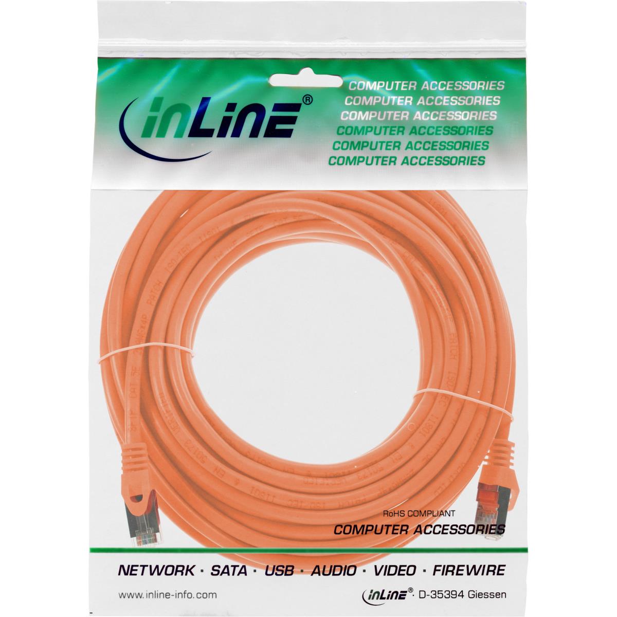 EU Product - - Patchkabel, SF/UTP, Cat.5e, orange, 7,5m thumbnail