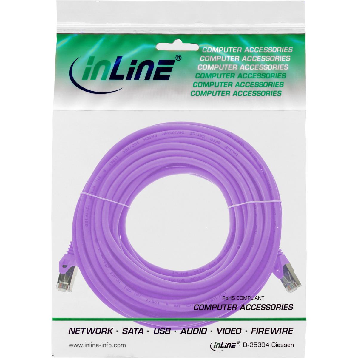 EU Product - - Patchkabel, SF/UTP, Cat.5e, violett, 7,5m thumbnail