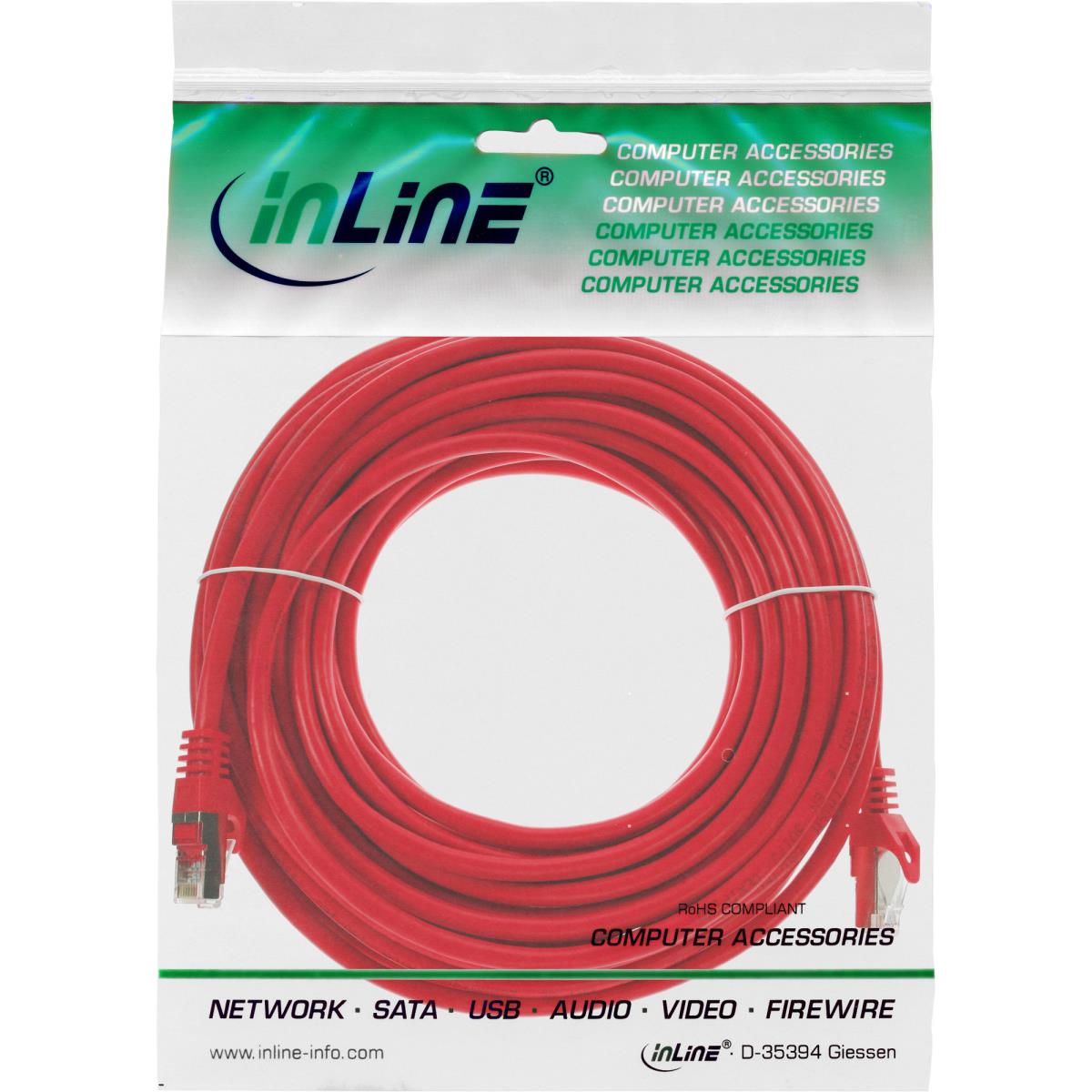 EU Product - - Patchkabel, SF/UTP, Cat.5e, rot, 50m thumbnail