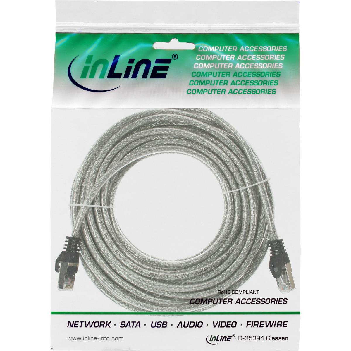 EU Product - - Patchkabel, SF/UTP, Cat.5e, transparent, 7,5m thumbnail