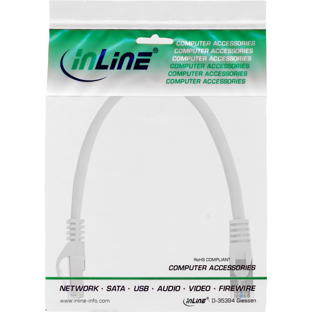 EU Product - - Patchkabel, SF/UTP, Cat.5e, wei�, 0,25m thumbnail
