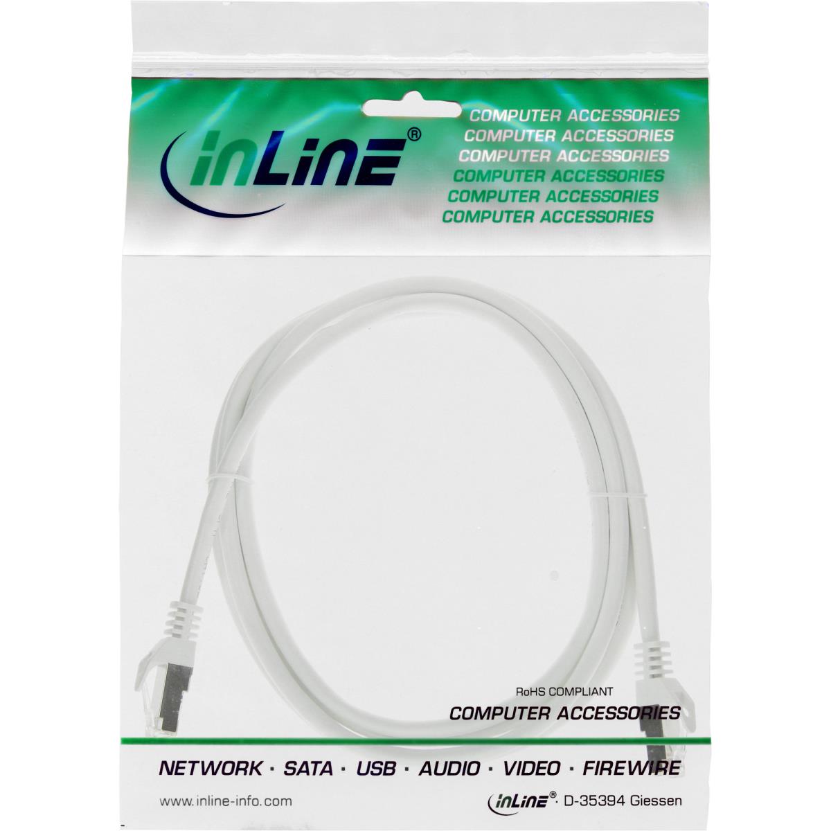EU Product - - Patchkabel, SF/UTP, Cat.5e, wei�, 1m thumbnail