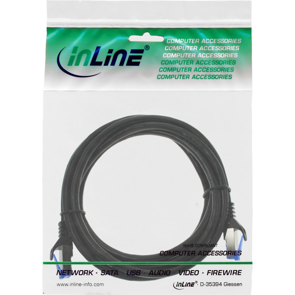 EU Product - - Patchkabel, Cat.6A, S/FTP, TPE flexibel, schwarz, 1m thumbnail