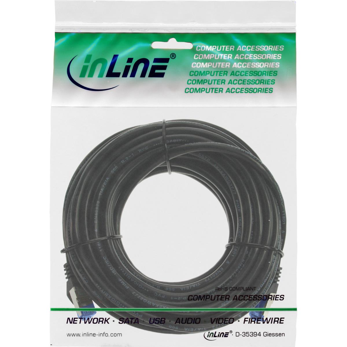 EU Product - - Patchkabel, Cat.6A, S/FTP, TPE flexibel, schwarz, 7,5m thumbnail