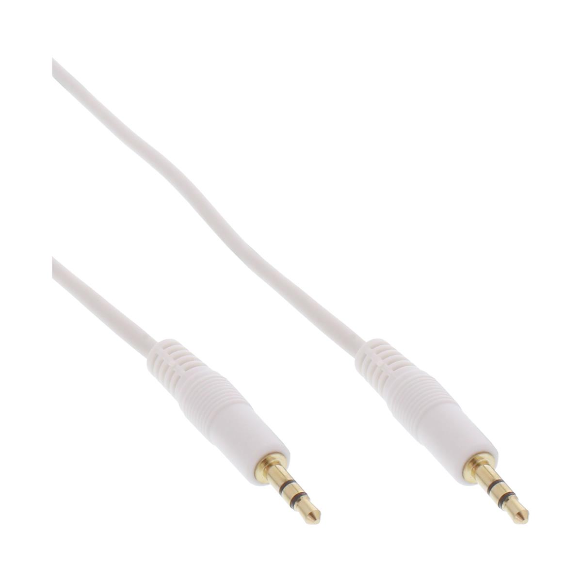 EU Product - - Klinke Kabel, 3,5mm Stecker / Stecker, Stereo, wei� / gold, 10m thumbnail