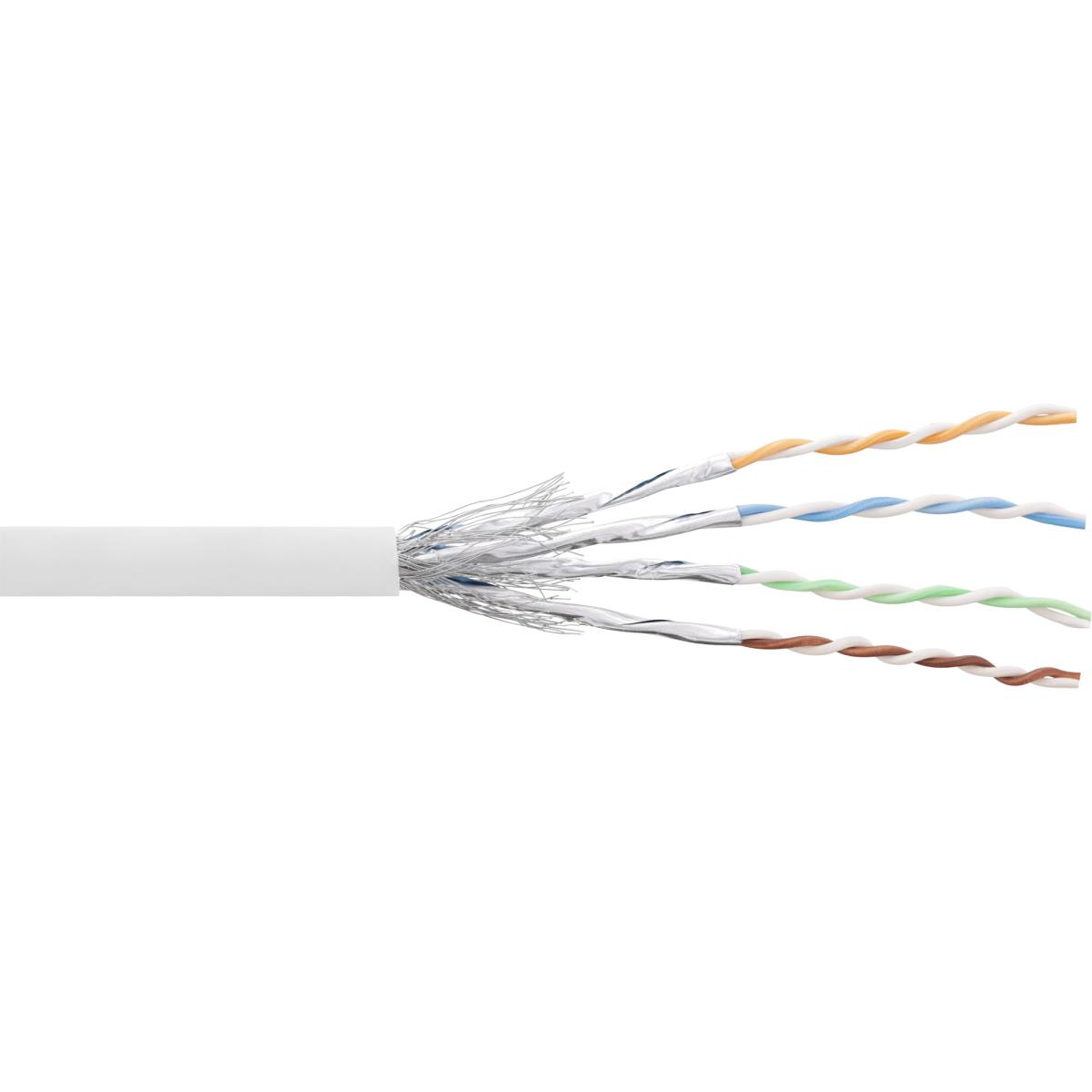 EU Product - - Patchkabel Cat.6 S/FTP (PiMf), wei�, AWG27, PVC, CU, 100m thumbnail