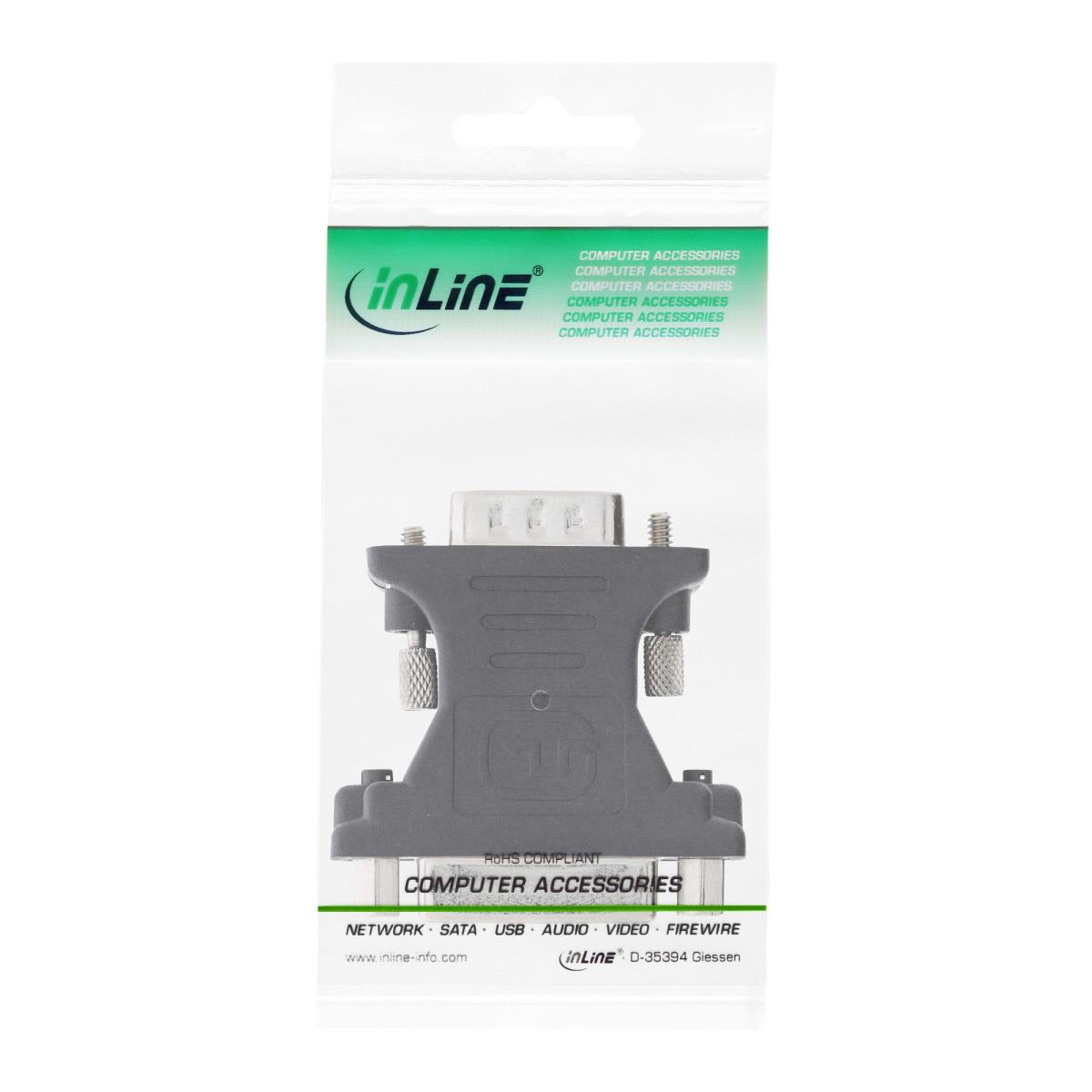 EU Product - - DVI-A Adapter, Analog 24+5 Buchse auf 15pol HD Stecker (VGA) thumbnail