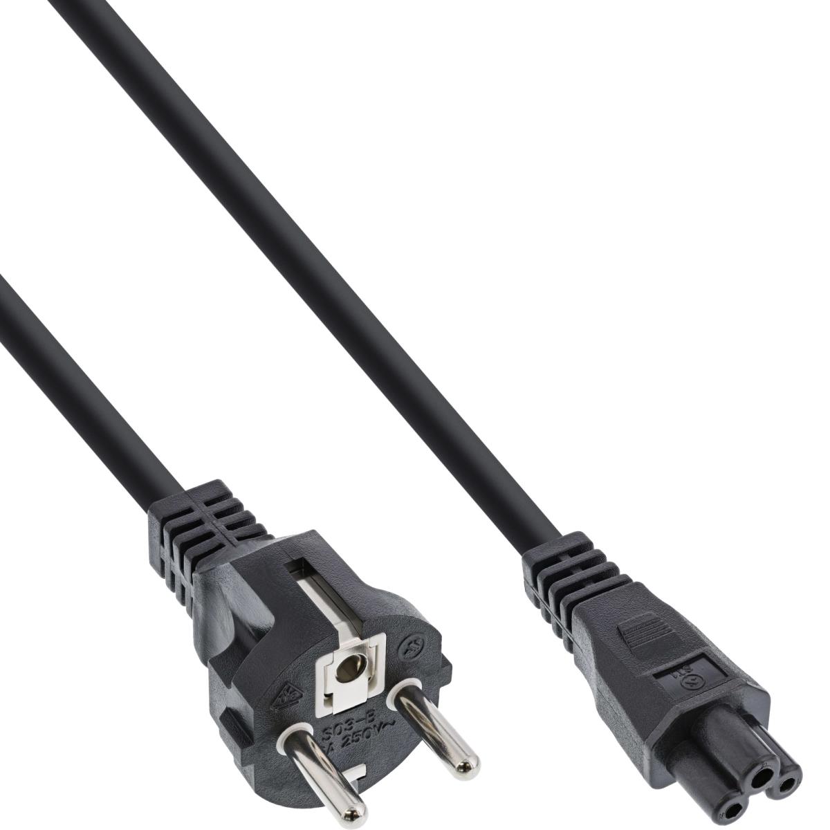 EU Product - - Netzkabel f�r Notebook, 3pol Kupplung, schwarz, 2m thumbnail