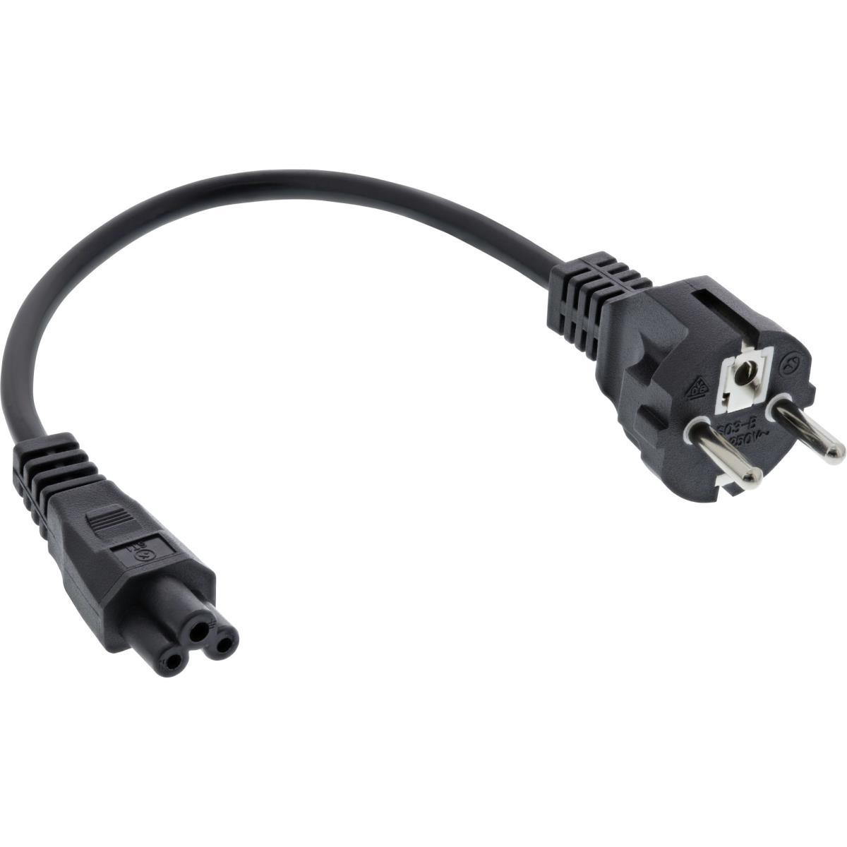 EU Product - - Netzkabel f�r Notebook, 3pol Kupplung, schwarz, 2m thumbnail
