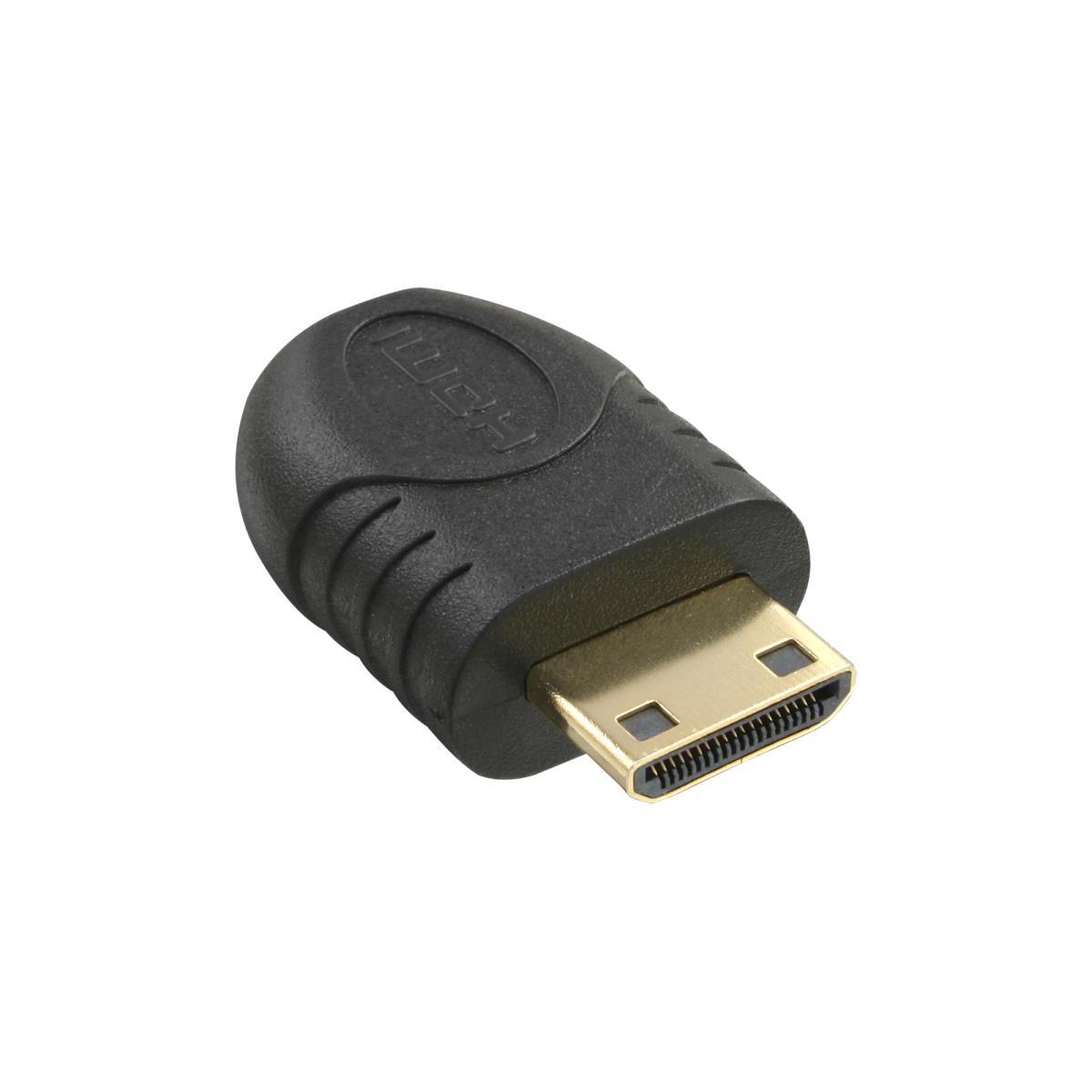 EU Product - - HDMI Adapter, Mini HDMI C Stecker auf Micro HDMI D Buchse, vergoldete Kontakte thumbnail
