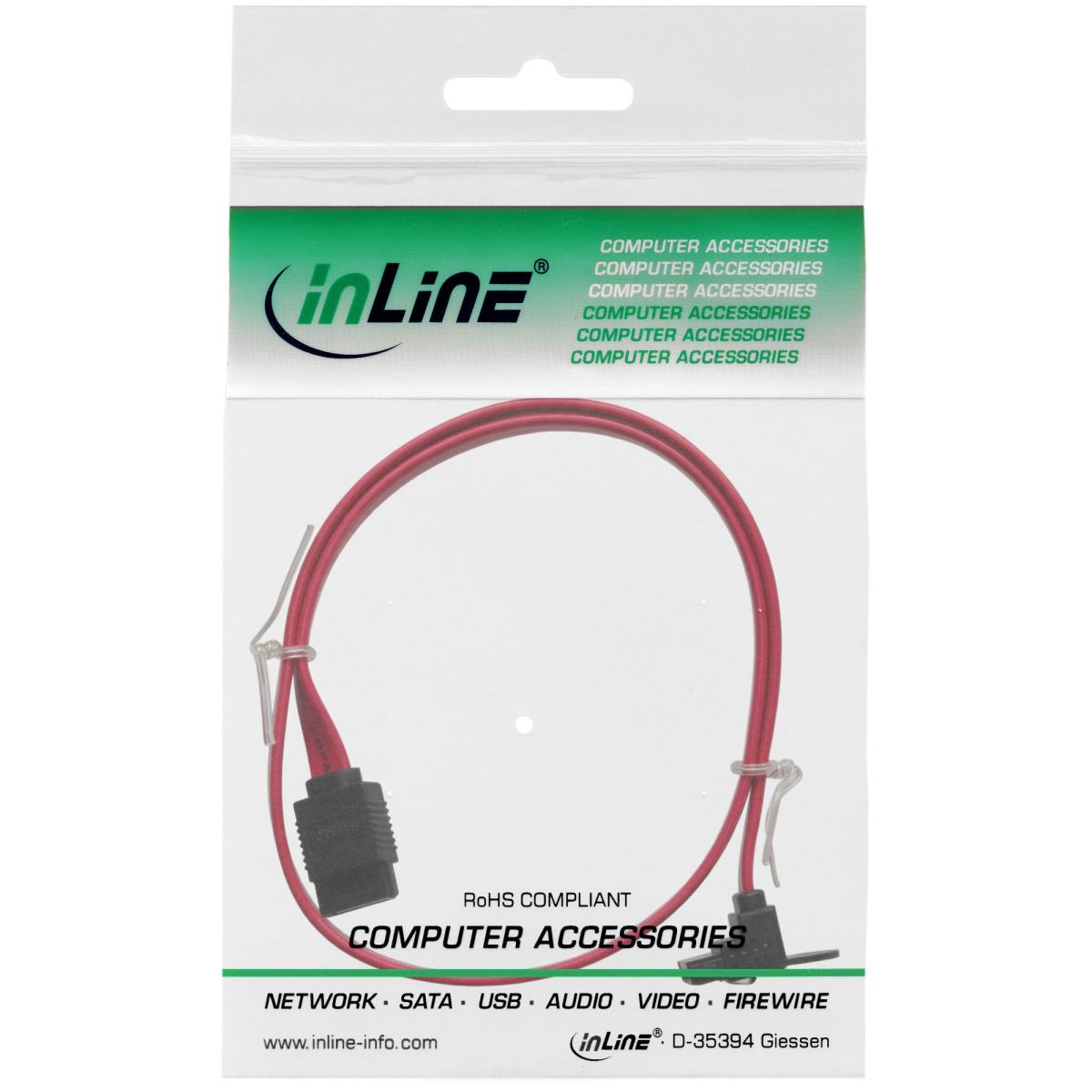 EU Product - - SATA 6Gb/s Kabel, mit Lasche, gewinkelt, 0,5m thumbnail