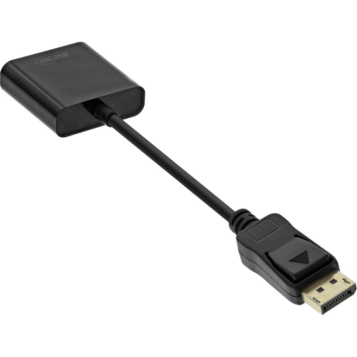 EU Product - - Basic DisplayPort Adapterkabel, DisplayPort Stecker auf VGA Buchse schwarz, 0,15m thumbnail