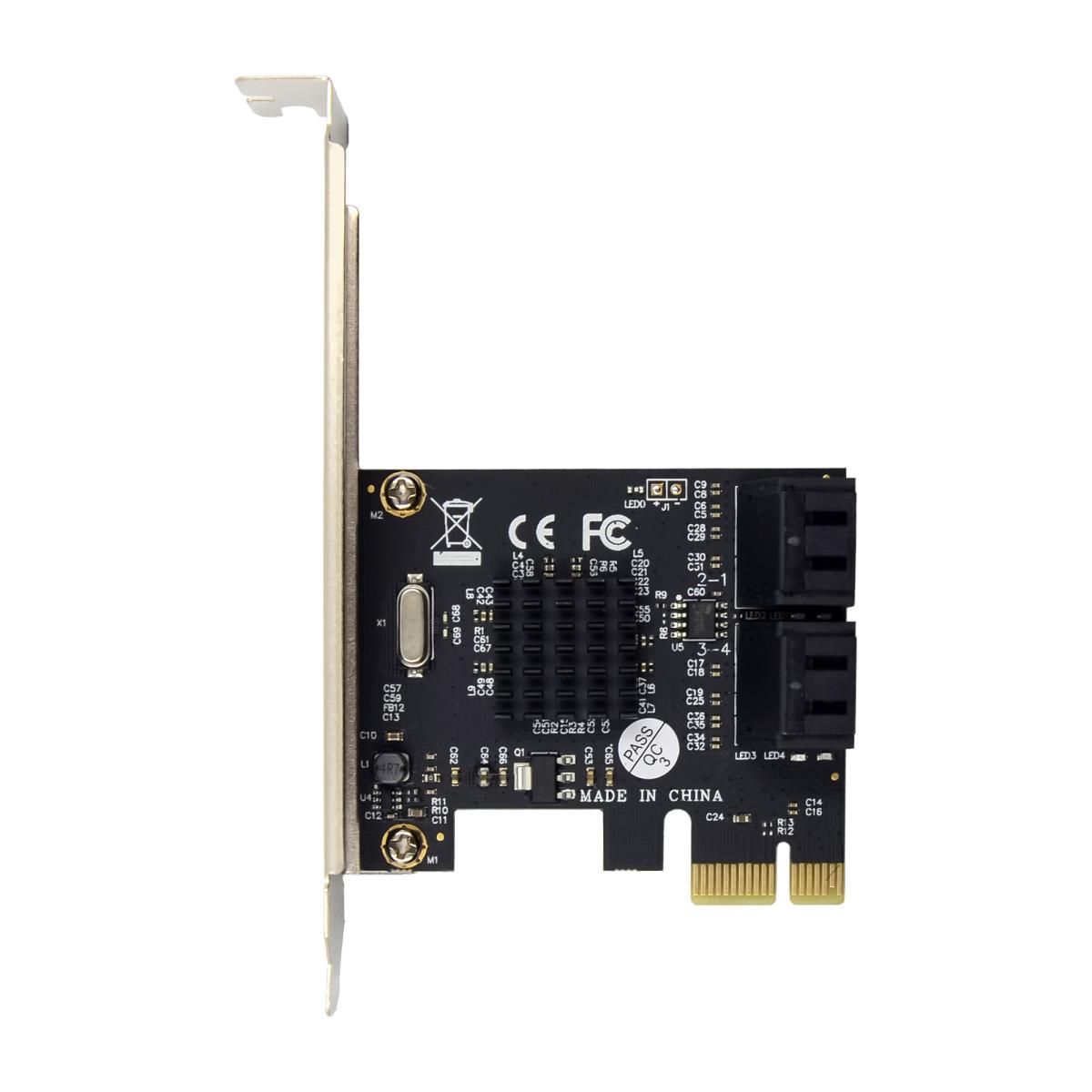 InLine SATA 6Gb/s Controller with 4 SATA Ports PCI-Express 2.0 thumbnail