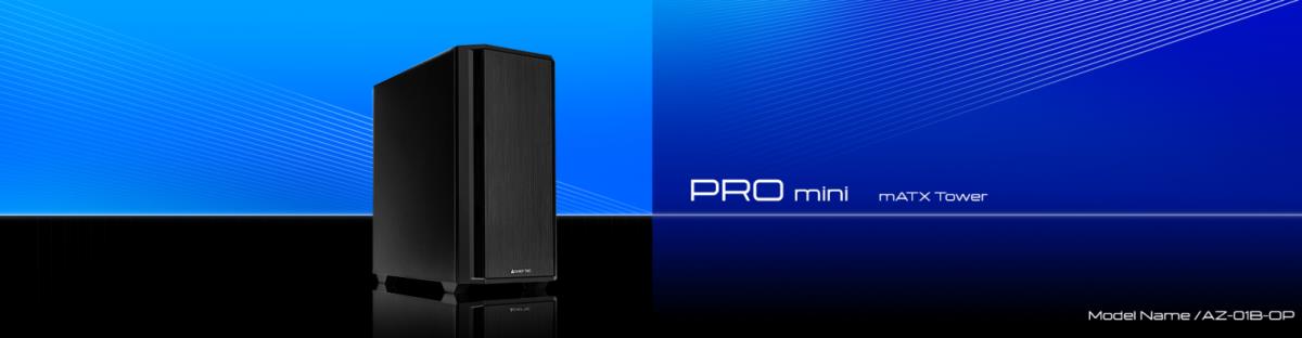 EU Product - Geh Pro Mini Micro-ATX AZ-01B-OP B - Mini tower - ATX thumbnail