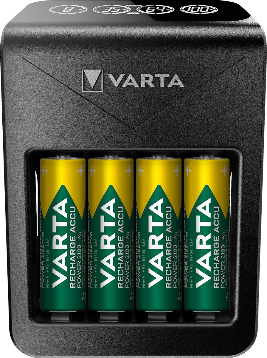 EU Product - Ladeger�t LCD Plug Charger+ inkl. 4x AA 2100mAh thumbnail