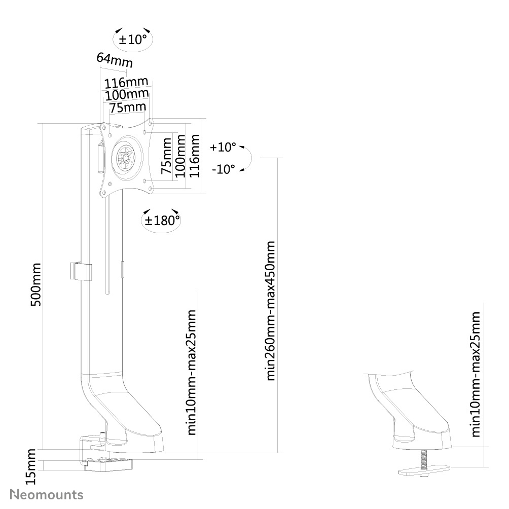 DESK MOUNT 10-30IN TLT/ROT/SWI thumbnail