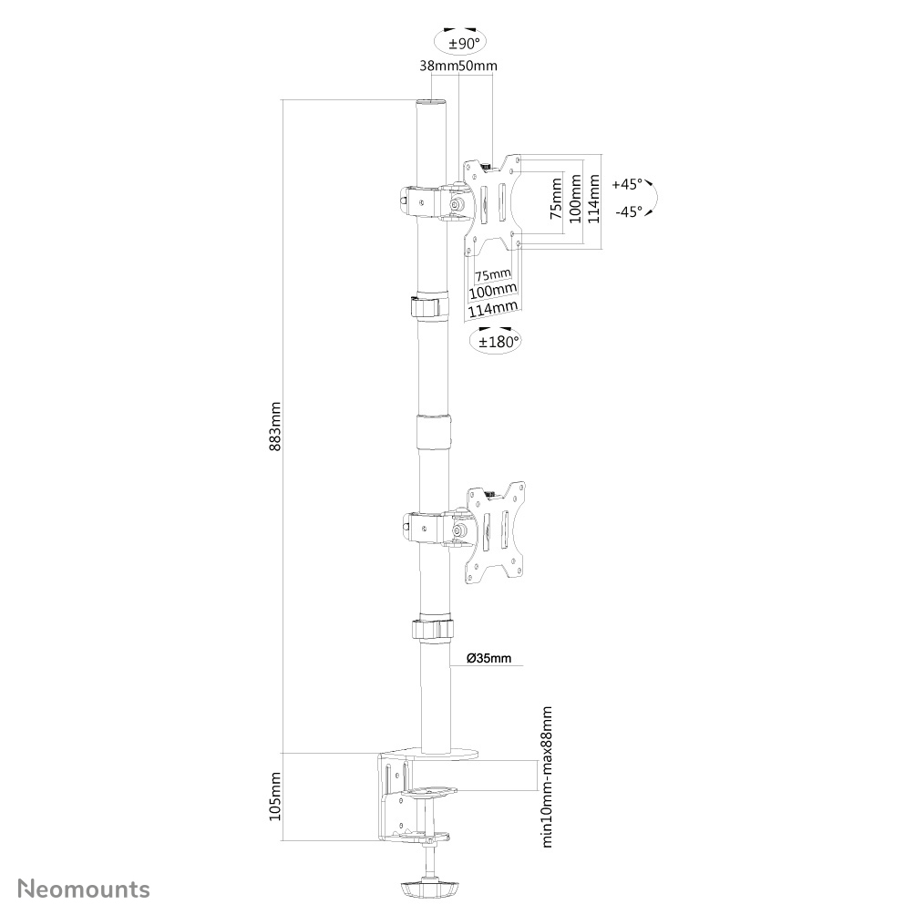 EU Product - FPM-D550DVLCK, Full Moion thumbnail