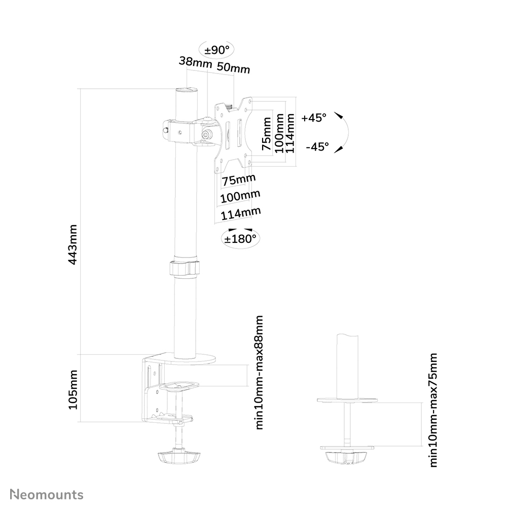 EU Product - FPM-D510LCK, Desk Moun thumbnail