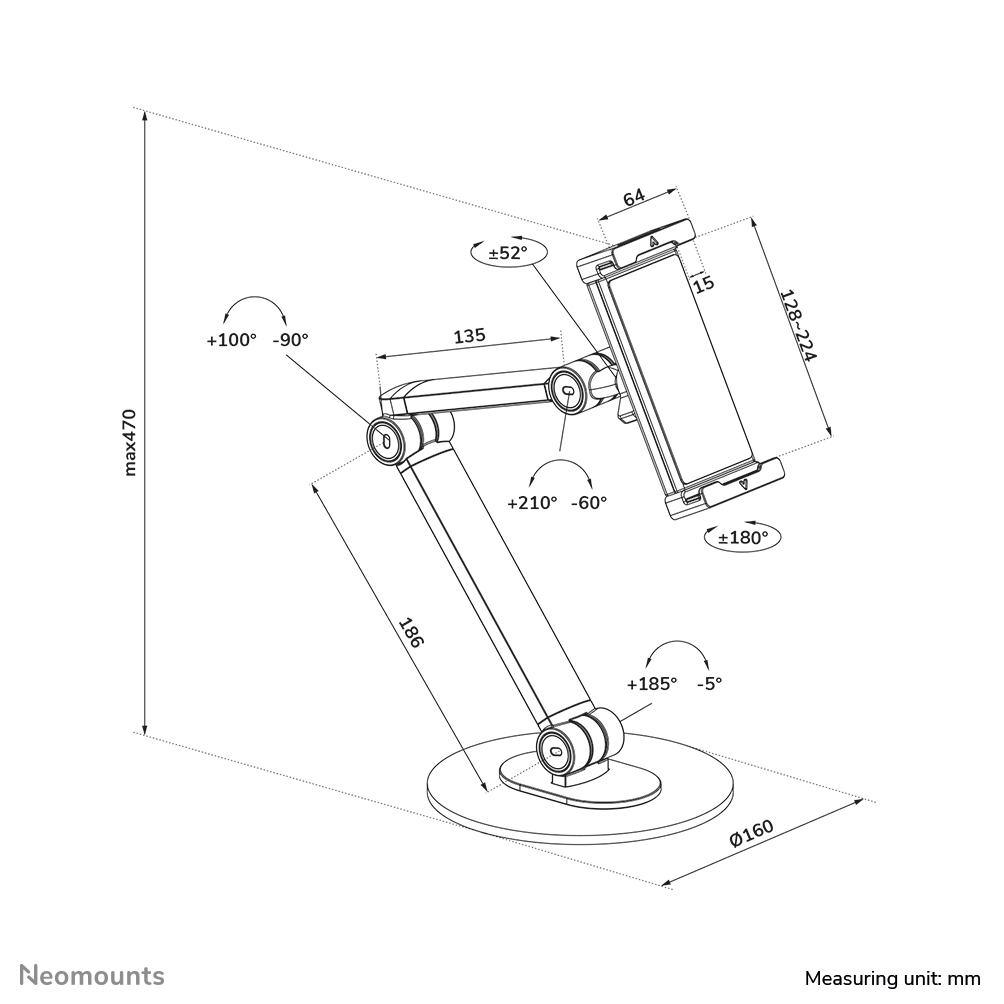 Tablet stand 4.7-12.9 - universal thumbnail