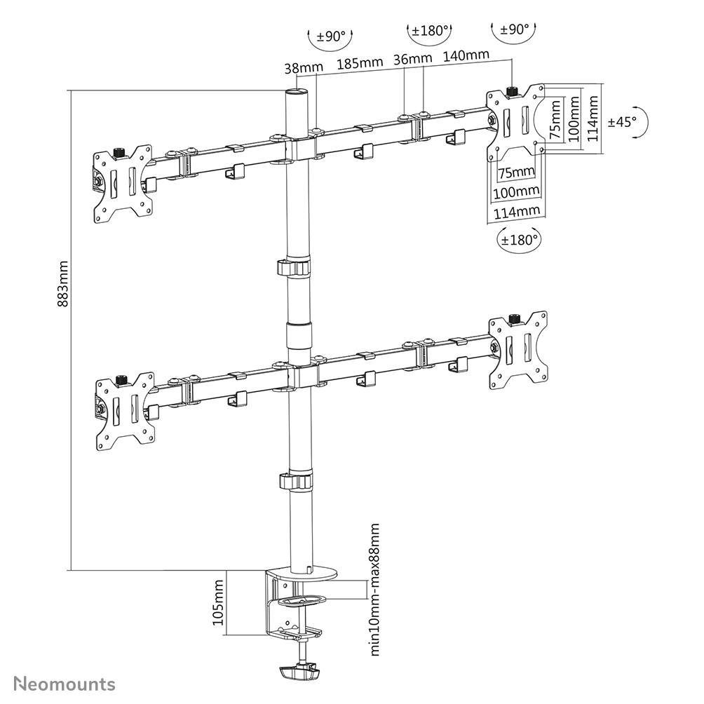 EU Product - FPM-D550D4LCK, Full Moion thumbnail