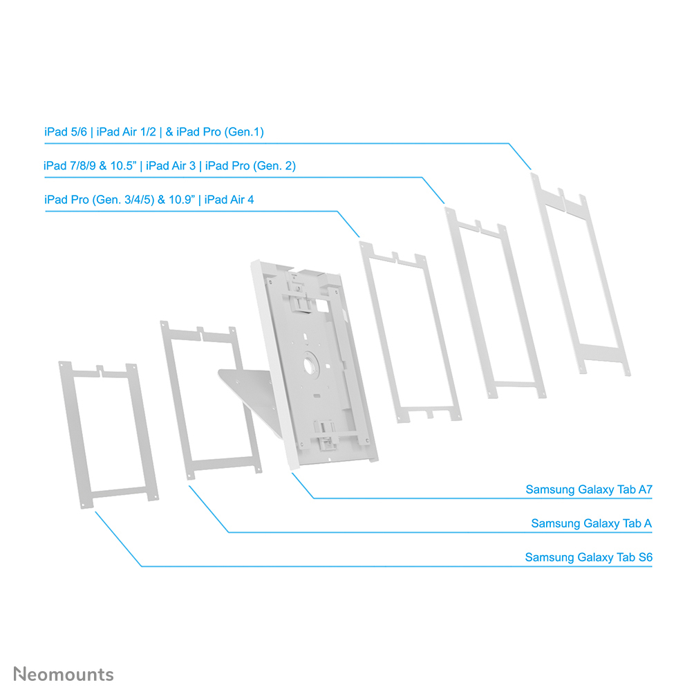 EU Product - Rotatable Countertop/wall Mount Tablet Holder For 9.7-11in Tablets - White thumbnail