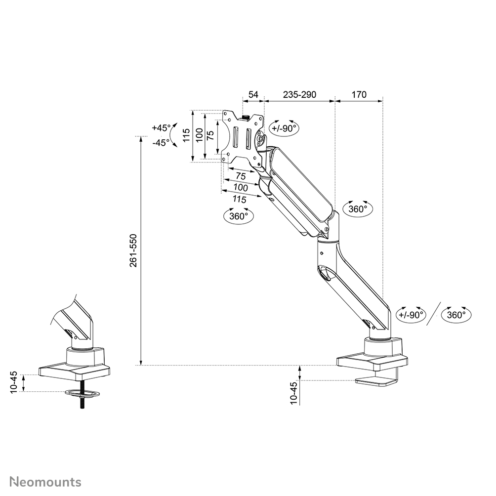 EU Product - Next Core Desk Mount 1 Wide thumbnail
